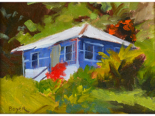 Blue Cottage Iao by Lynne Boyer