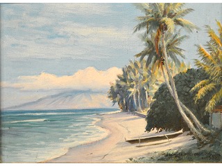 Morning Light, Lahaina Maui by D Howard Hitchcock (1861-1943)