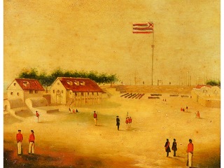 Honolulu Fort by Paul Emmert (1826-1867)