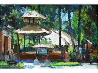 Balinese Temple by Peter  Hayward (1905-1993)