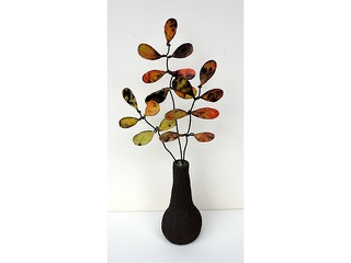 Fall Sprigs at Play I by Faye Maeshiro