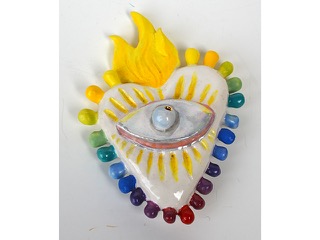 Flaming Rainbow Eye by Boz Schurr