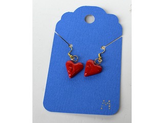 Red Earrings by , Minette