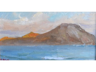 Rabbit Island Evening by Monte Razee