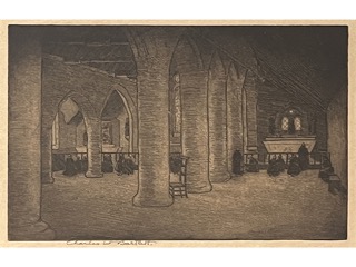 Temder Chapel Brittany by Charles Bartlett (1860-1940)