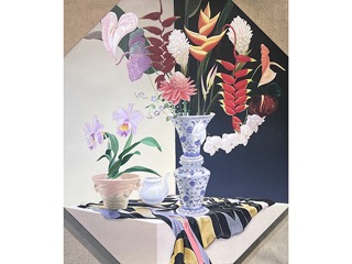 Tropical FLowers w/ Chinese Vase II by Ken Bushnell (1933-2020)