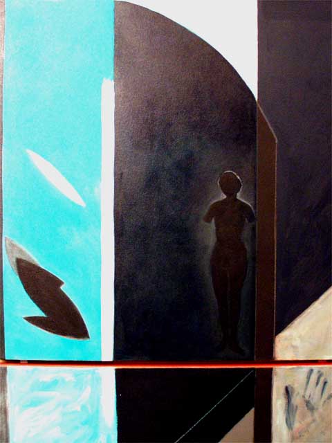 Black Venus diptych by Helen Gilbert (1922-2002)