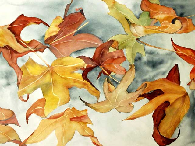 Autumn leaves by Claudia Wallace