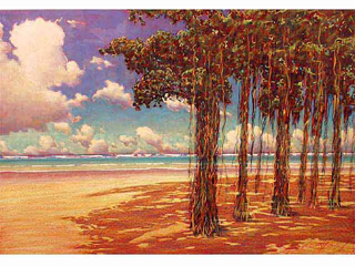Banyan Tree Waikiki Beach by Russell Lowrey