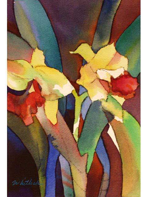 Orchid Window III by Roger Whitlock