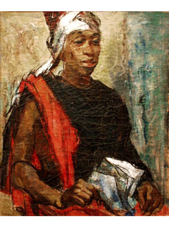 Figure with Turban  by Shirley Russell (1886-1985)