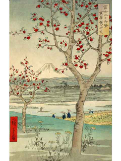 36 Views of Mt. Fuji-Musashi Koshigawa by Hiroshige Utagawa