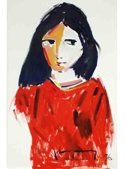 Untitled #111 (Girl in Red) by John Young (1909-1997)