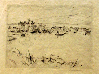 Wailoa River - Hilo by Huc Luquiens (1881-1961)