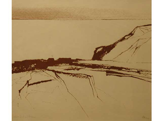 White Head and Horizon by Reuben Tam (1916-1991)