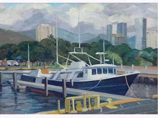 Kewalo Study by Lynne Boyer