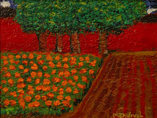Red Fields #2 by Anthony  Mendivil