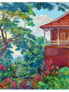 Church at Keauhou - Mauka by Arthur Johnsen (1952-2015)