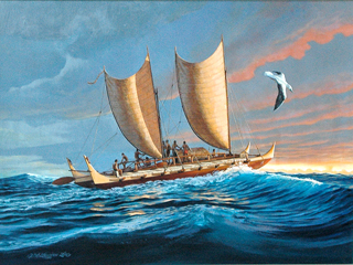 Hokulea II by Herb Kane (1928-2011)