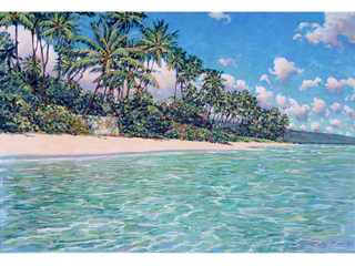 Kahala Beach  by Russell Lowrey