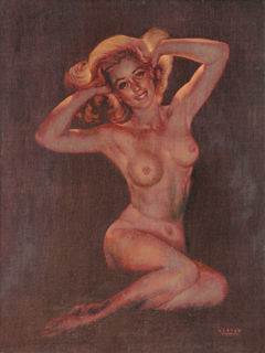 Nude Blonde Woman by Edgar Leeteg (1904-1953)