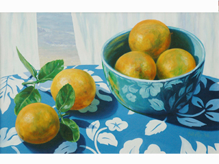 Reflections & Oranges by Carol Collette