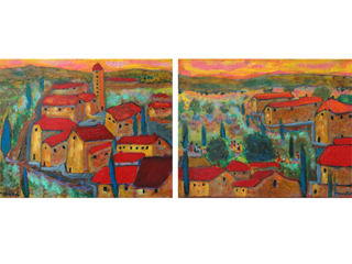 The Red Roofs I by Anthony  Mendivil (View 2)