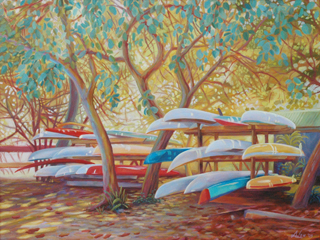 Canoes by April Lew