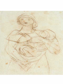 Woman Holding Baby by Juliette May Fraser (1883-1983)