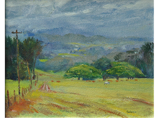 Morning in Makawao on Maui by Fred  Salmon