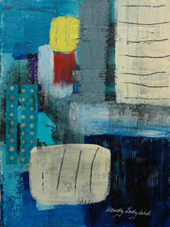 Blue Abstract #3 by Wendy Ladybird Hickey