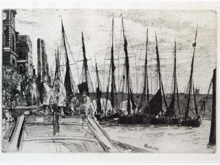 Billingsgate, 1859 by James Abbot McNeil Whistler (1834-1903)