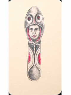 Spoon Drawing III by Sanit Khewhok
