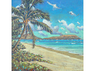 Palm at Kahala Beach by Russell Lowrey