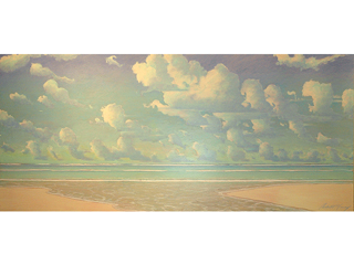 Tranquil Beach Scene by Russell Lowrey