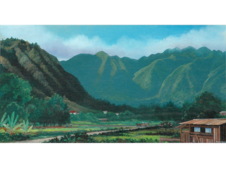 Looking Back...Manoa Valley Circa 1910 by Patrick Doell