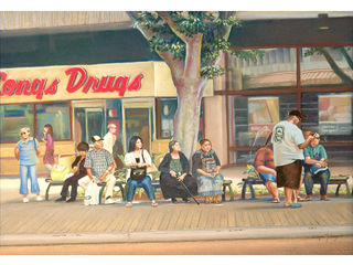 Bus Stop II by Wayne Takazono