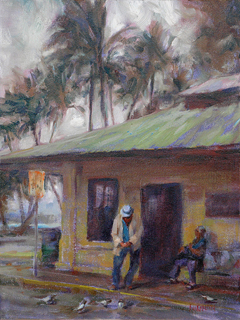 Hilo Bus Station by Rod Cameron