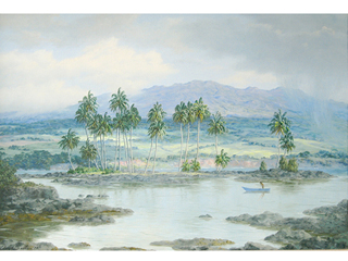 Coconut Island, Hilo Bay by Lloyd Sexton (1912-1990)