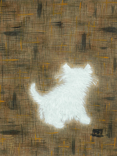 White Cat/White Dog by Barbara Farrell