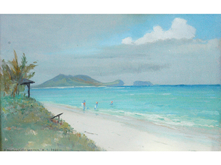Kailua Bay by D. Howard Hitchcock (1861-1943)