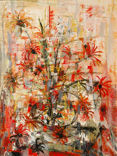 Orange Flowers by Roselle Davenport