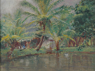 The Pond, Kaneohe by D. Howard Hitchcock (1861-1943)