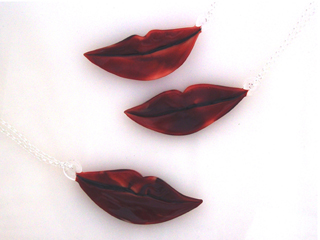 Lips Pendant by Jessica Landau (View 2)