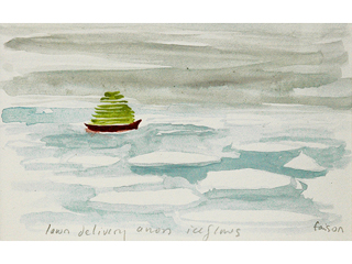 lawn delivery across ice flows by Dorothy Faison