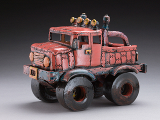 Red 4x4 Truck by Daven Hee