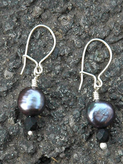 Large Pearl Earrings by Peter Vogt & Ingrid Manzione 