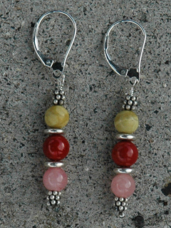 Semi Precious Stone Earrings by Peter Vogt & Ingrid Manzione 