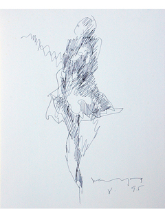 Untitled:  Single Dancer by John Young (1909-1997)