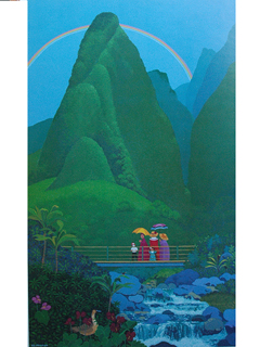 Misty Iao Valley by Rosalie Prussing (1924-2011)